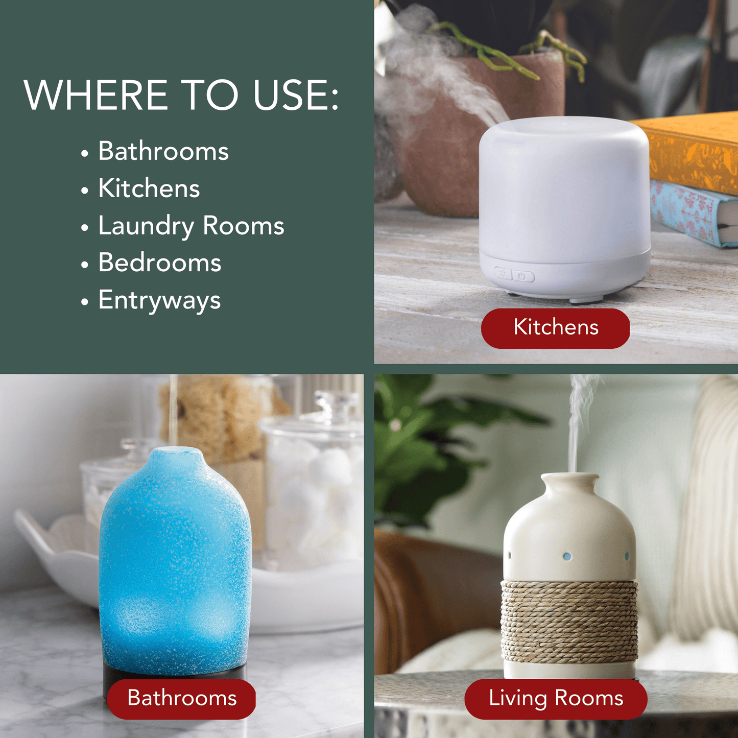 100% Pure Essential Oil Variety 3-Pack – Eucalyptus, Peppermint & Tea Tree (15 ml Each)