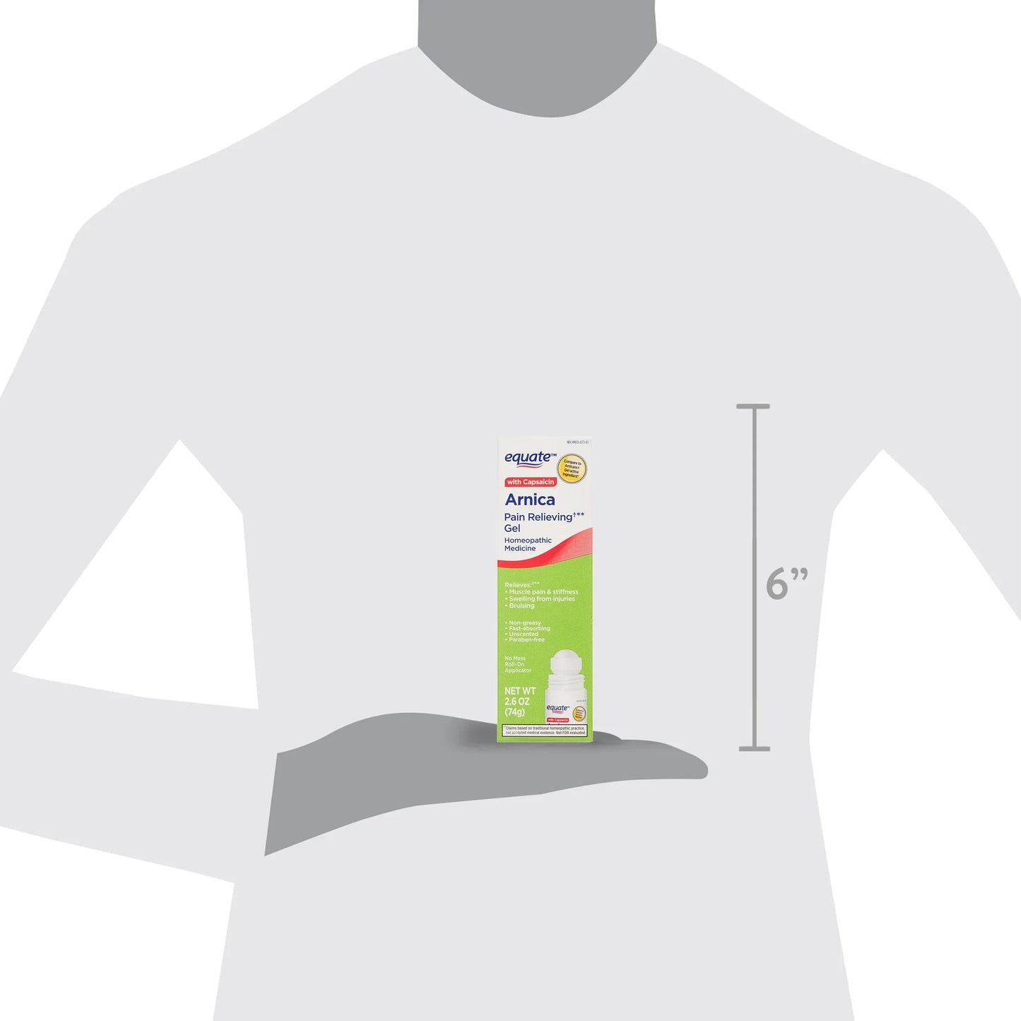 Equate Arnica Pain Relieving Gel with Capsaicin, 2.6 oz Equate