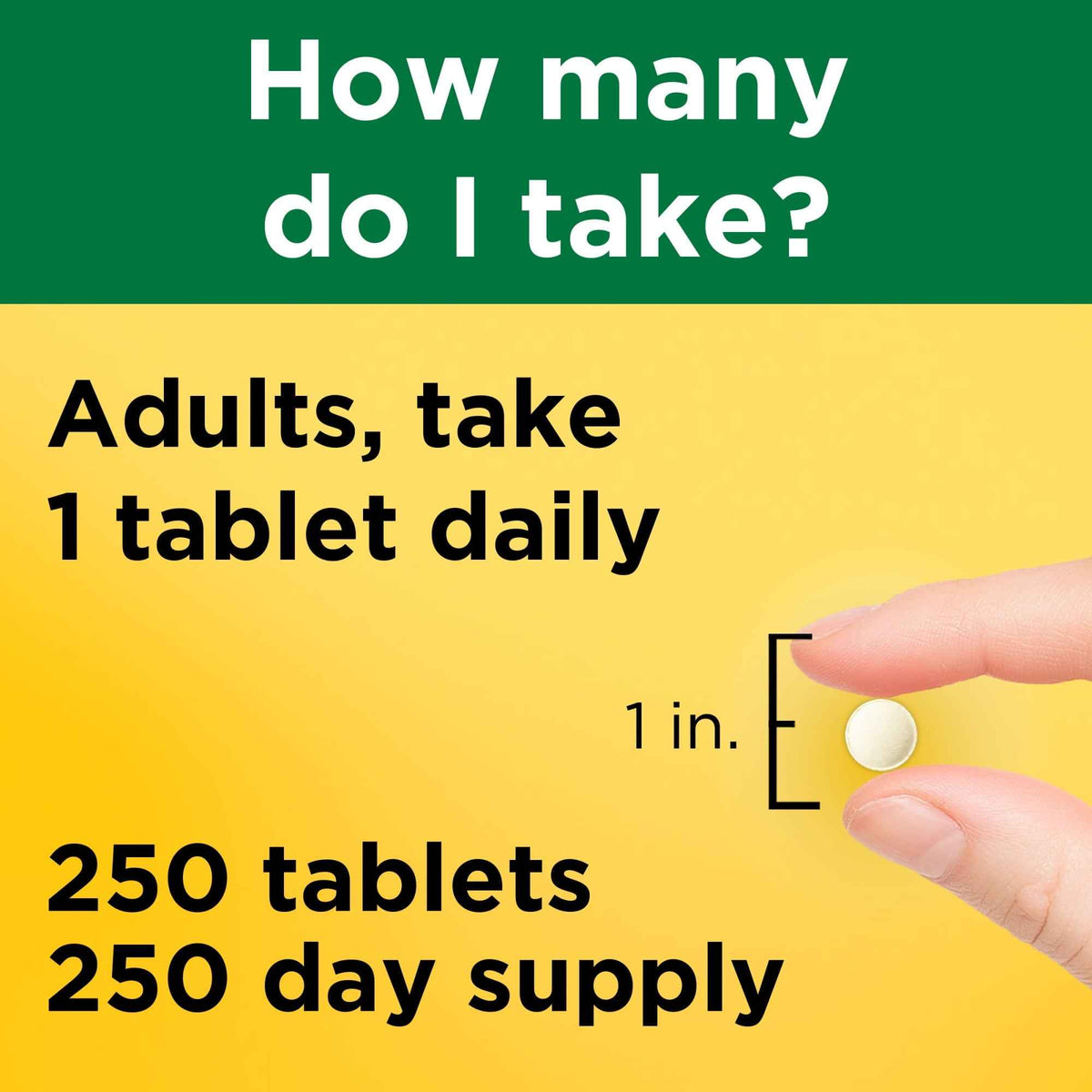 Nature Made Folic Acid 400 mcg (665 mcg DFE) Tablets, 250 Count