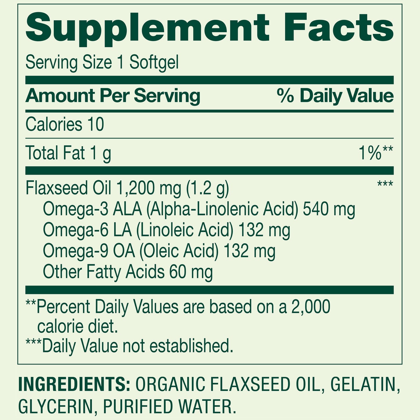 Spring Valley Flaxseed Oil Softgels – 1200 mg, 200 Count – Omega‑3 ALA Supplement for Heart Health