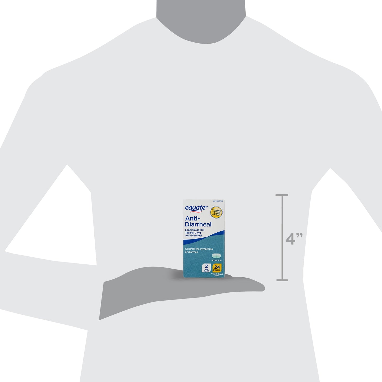 Equate Loperamide Tablets – 2 mg Anti-Diarrheal, 24 Count