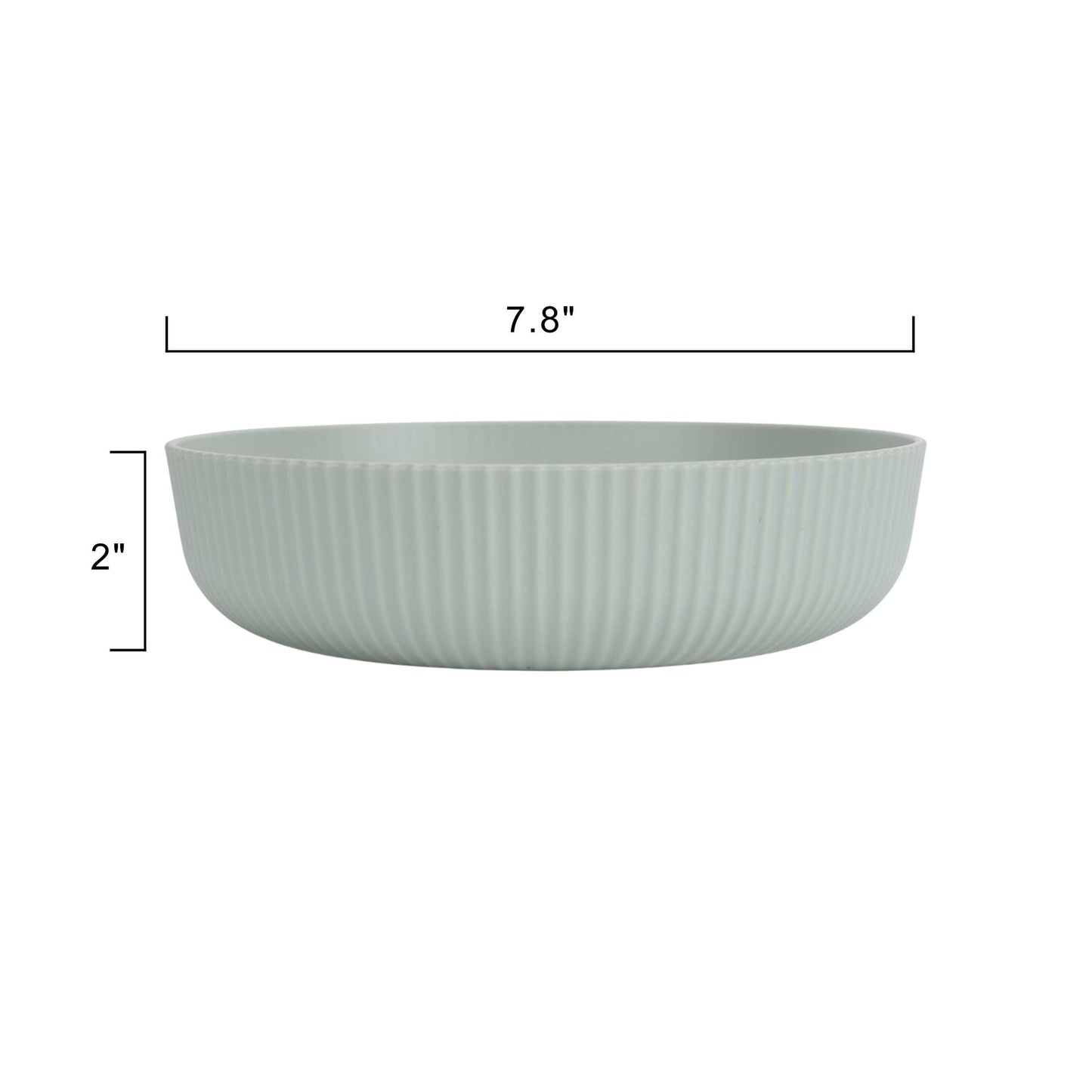 Green Eco-Friendly Recycled Plastic Dinner Bowl – 43-Ounce – Durable & Reusable for Indoor & Outdoor Dining