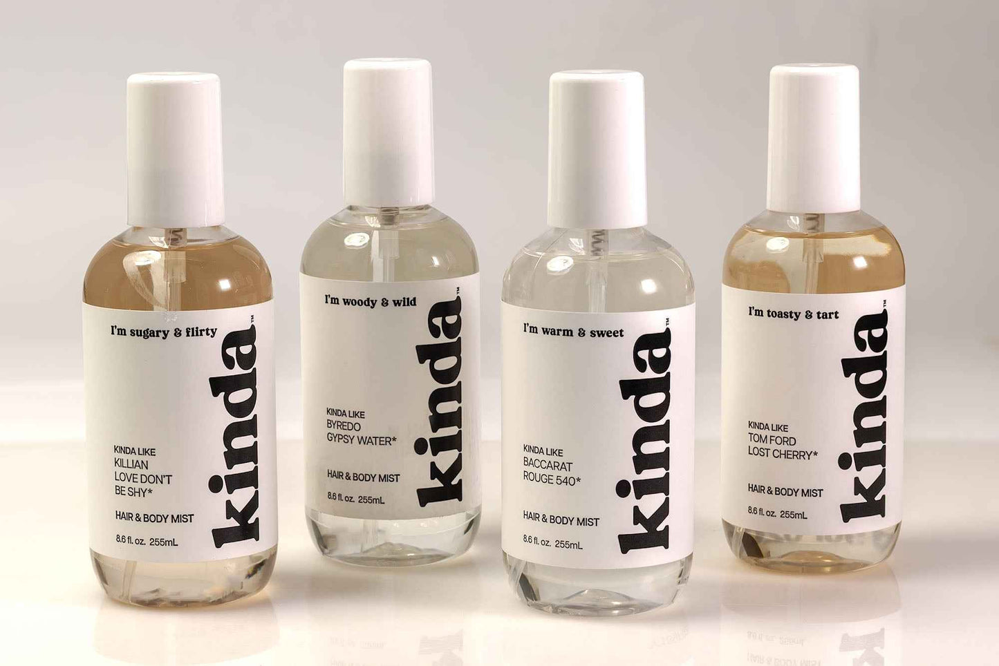 KINDA I’m Warm & Sweet Hair & Body Mist – Jasmine, Saffron & Amber – Long-Lasting Floral Gourmand, 8.6 fl oz