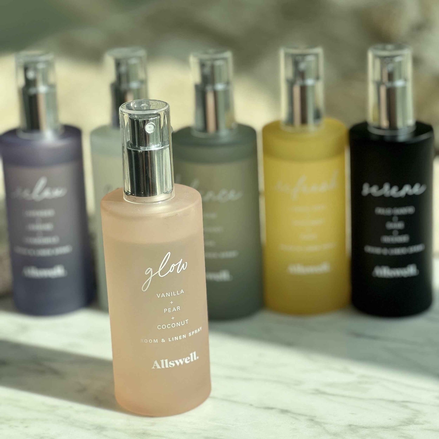 Allswell Glow Room & Linen Spray – Vanilla, Pear & Coconut, 3.4 fl oz (100mL)