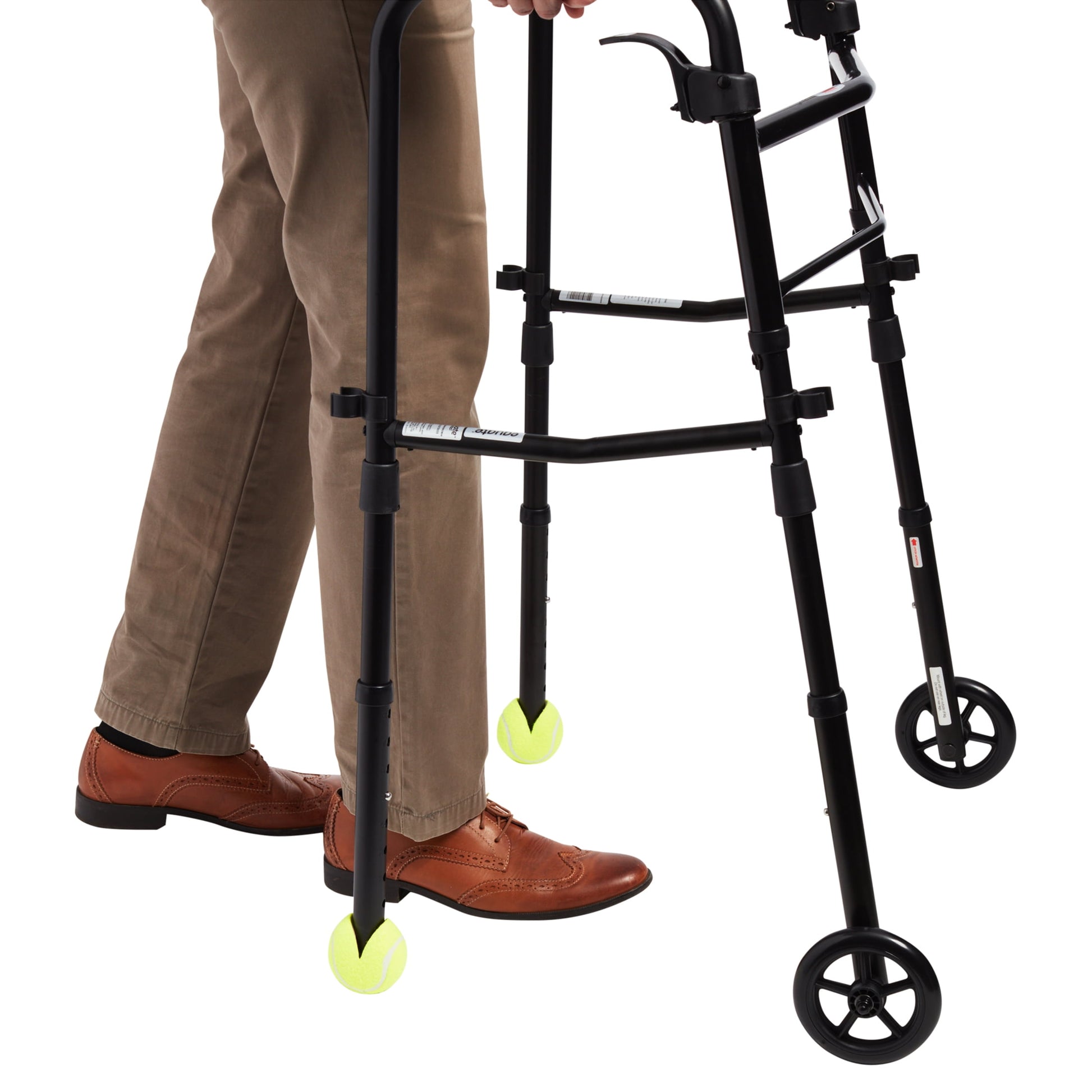 Equate Walker Tennis Balls – 2‑Pack, Pre‑Cut for Easy Installation, Smooth Glide for Walkers Equate