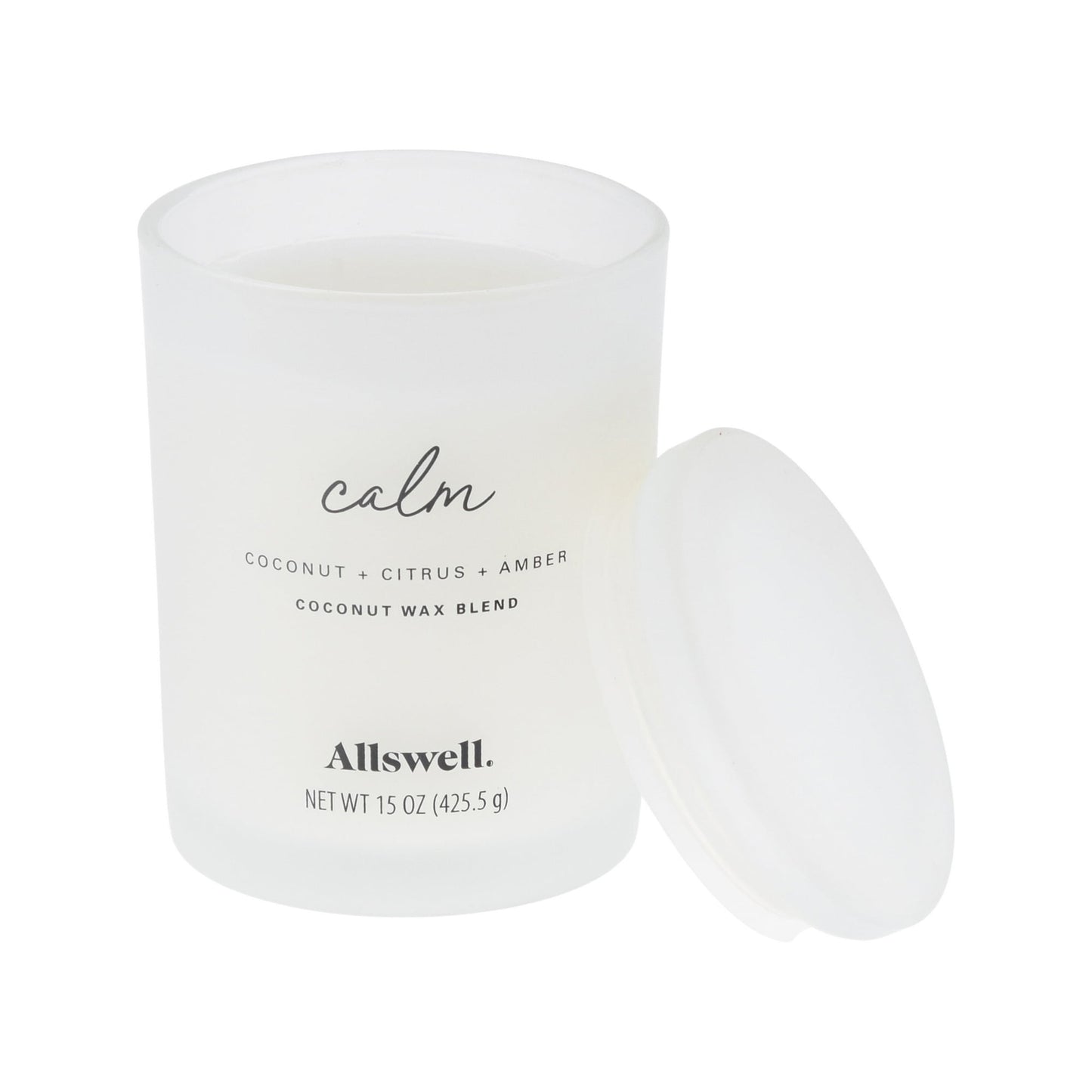 Allswell Calm Scented 2‑Wick Spa Jar Candle – Coconut · Citrus · Amber – 15 oz Allswell