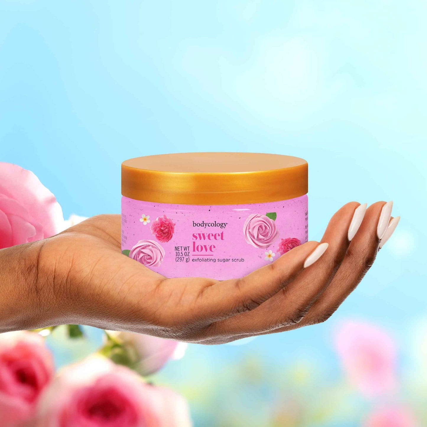 Bodycology Exfoliating Sugar Scrub – Sweet Love, 10.5 oz