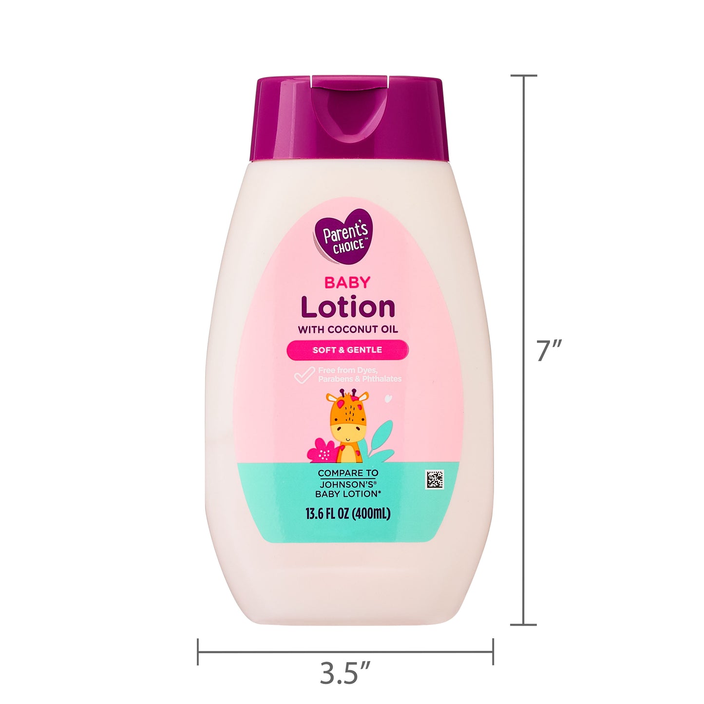Parent's Choice Baby Lotion – 13.6 fl oz | Gentle Moisturizer for Baby’s Sensitive Skin