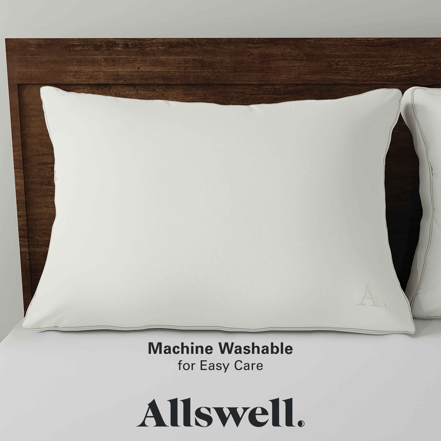 Allswell Down Alternative Bed Pillow - Standard/Queen, Firm, All Positions (1-Pack)