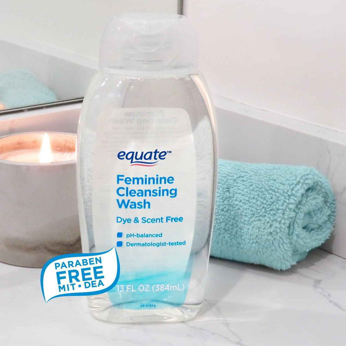 Equate Feminine Cleansing Wash – Unscented, 13 fl oz, pH-Balanced for Sensitive Skin (Copy)
