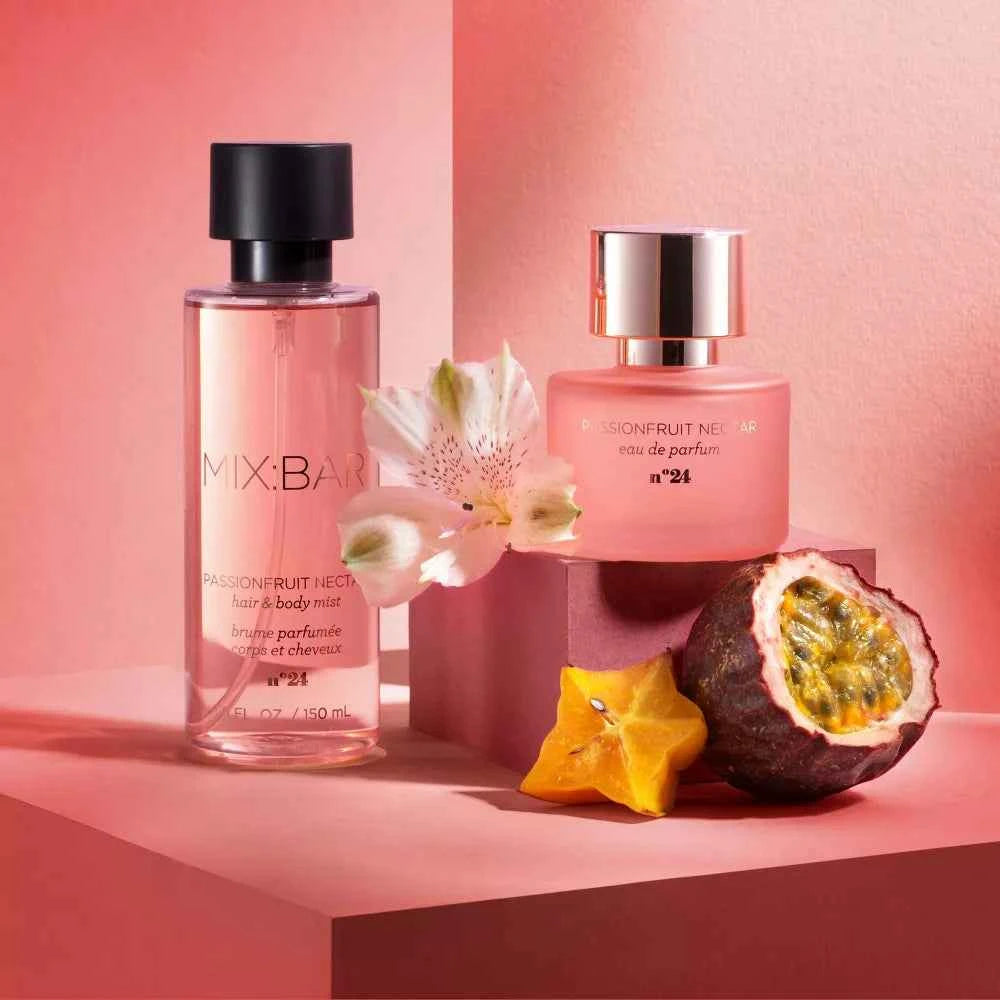 MIX:BAR Women's Hair & Body Mist – Passionfruit Nectar Scent, 5 fl oz, Long-Lasting Fragrance
