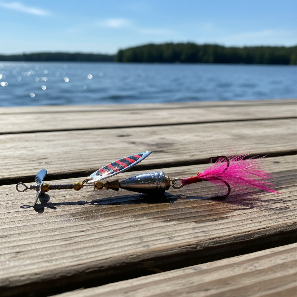 Premium Spinner Spoon Bass Lure – 10cm, 9.9g – Metal Sequins Bait with Feather Treble Hook for Pike, Carp, Lake & Sea Fishing