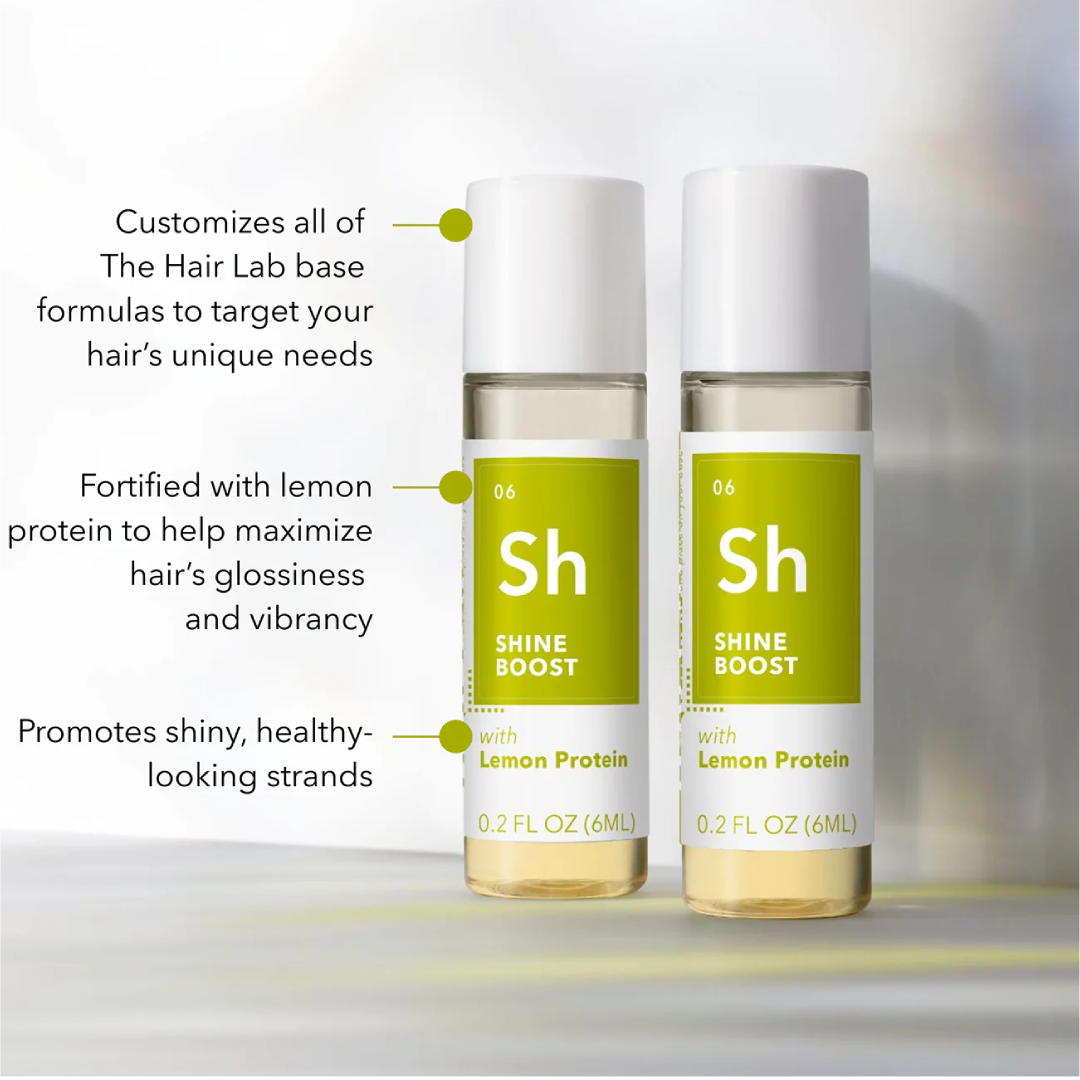 The Hair Lab Shine Boost Custom Shampoo and Conditioner Dose Set with Lemon Protein – 2 x 0.2 fl. oz. The Hair Lab