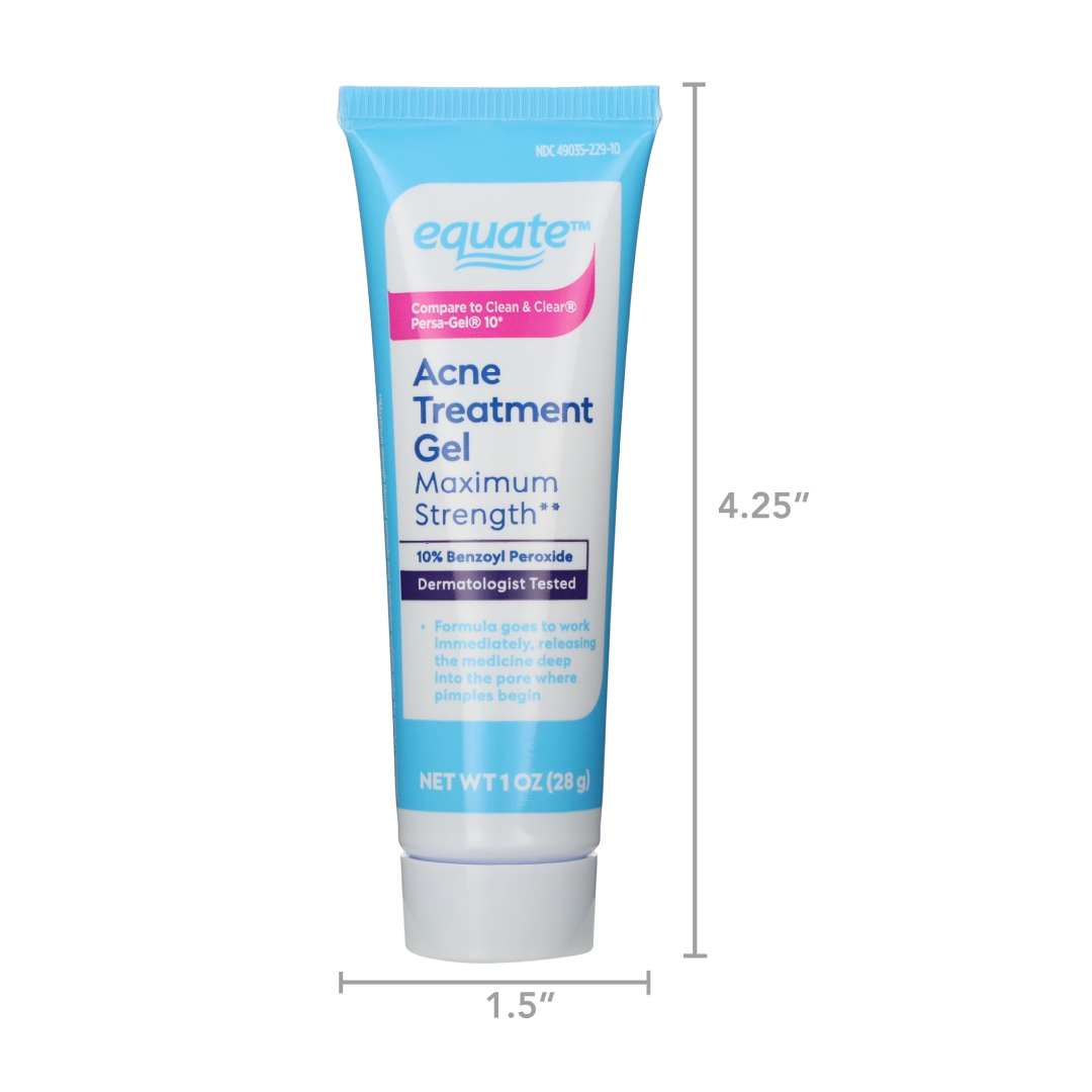 Equate Maximum Strength Acne Treatment Gel, 1 oz