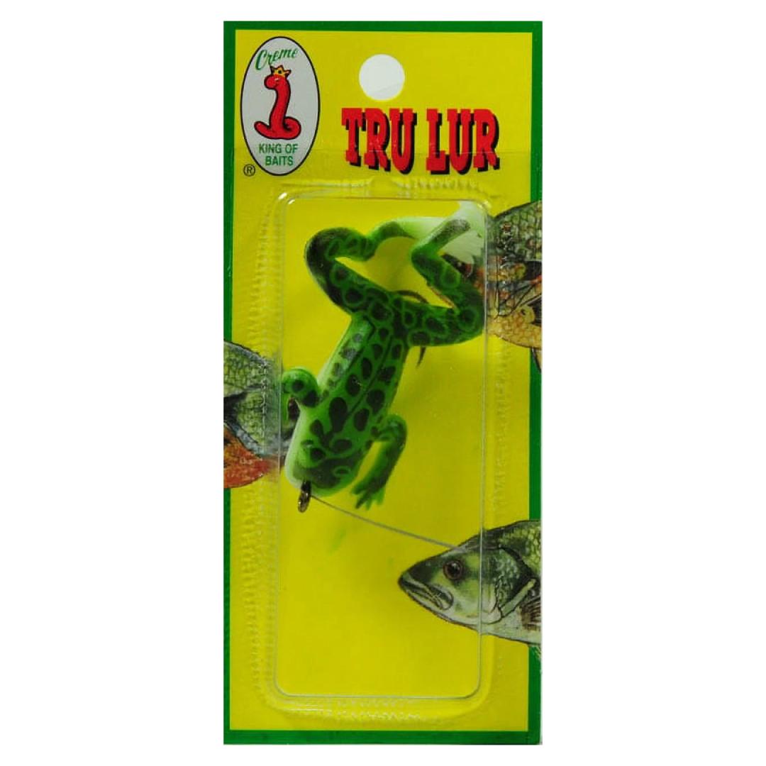 Creme 3" Tru-Lur Lifelike Frog Lure Green FM3-69 | Fishing Bait Creme