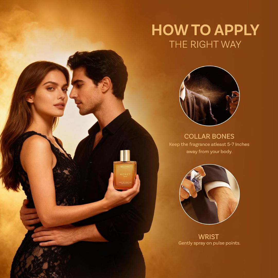 BellaVita Luxury Honey Oud Eau de Parfum | Unisex Long-Lasting Fragrance – 3.4 fl. oz. | Clean, Vegan & Cruelty-Free BellaVita