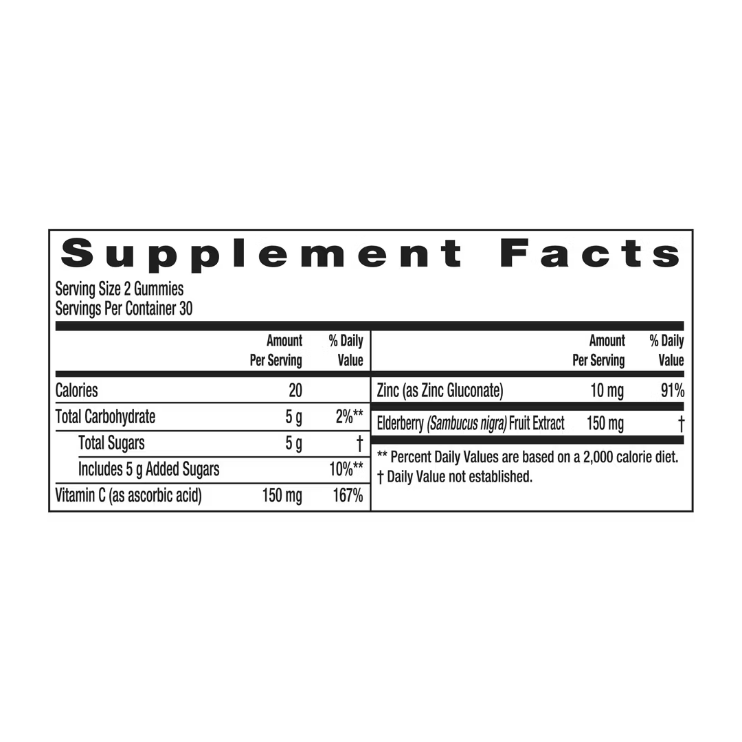 Welby Elderberry Gummies, Immune Support – 60 Count