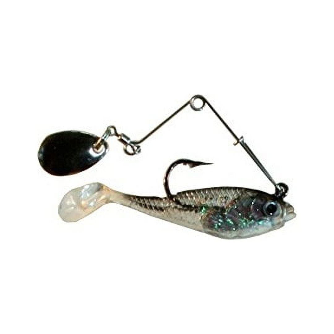 Creme 1.5" Spoiler Spin Shad Swim Bait Lure | Black Back – Bass, Walleye & Pike Fishing Creme Lure