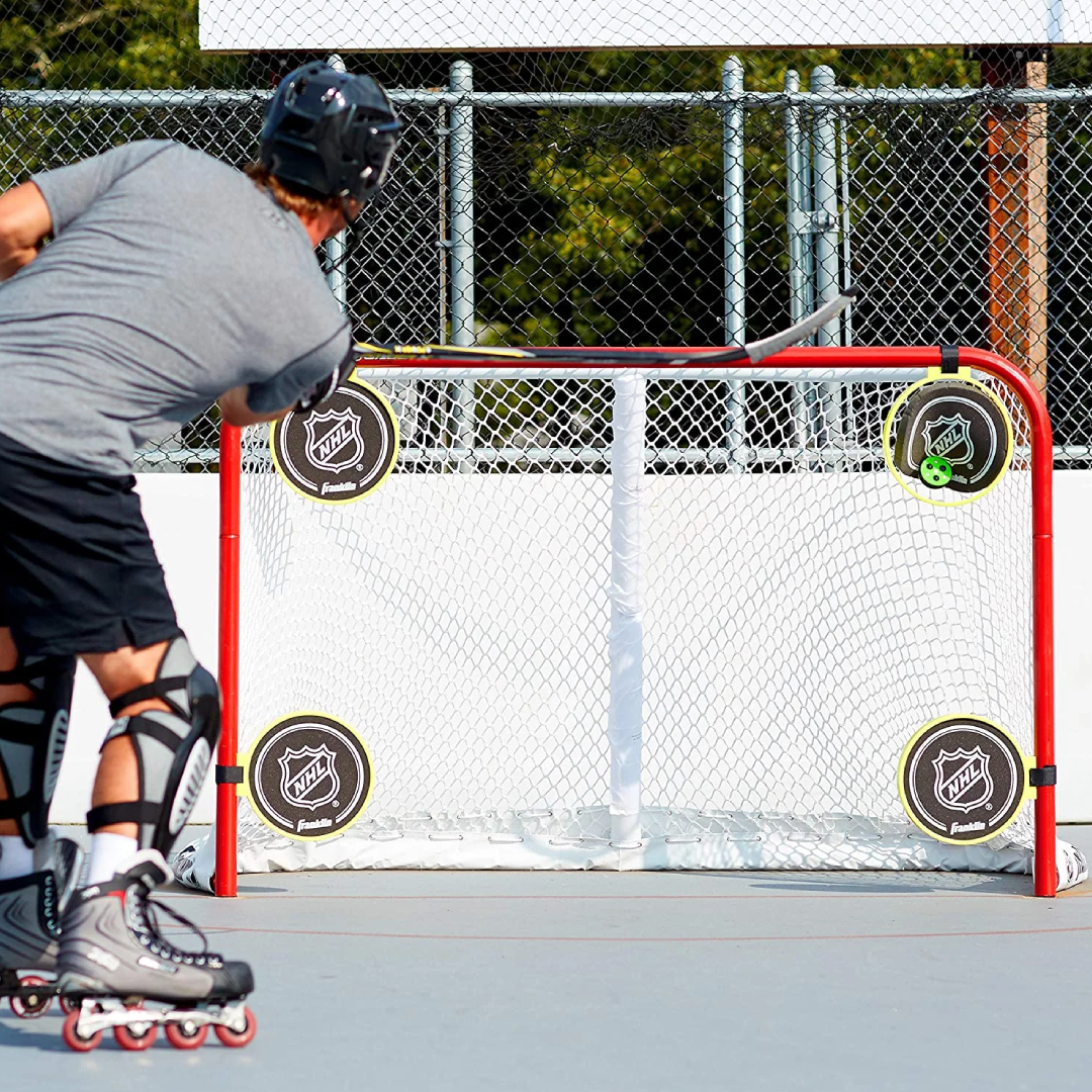 Franklin NHL Roll-A-Puck X3 – Official Hockey Training Puck Set | Stickhandling & Shooting Practice Franklin