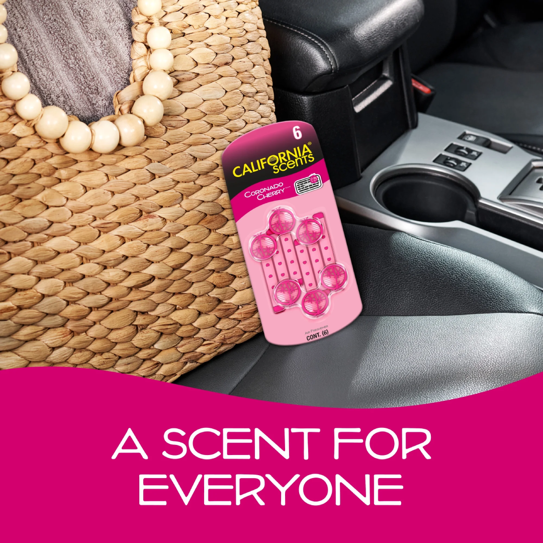 California Scents Coronado Cherry Vent Car Air Freshener – 6 Count California scents!