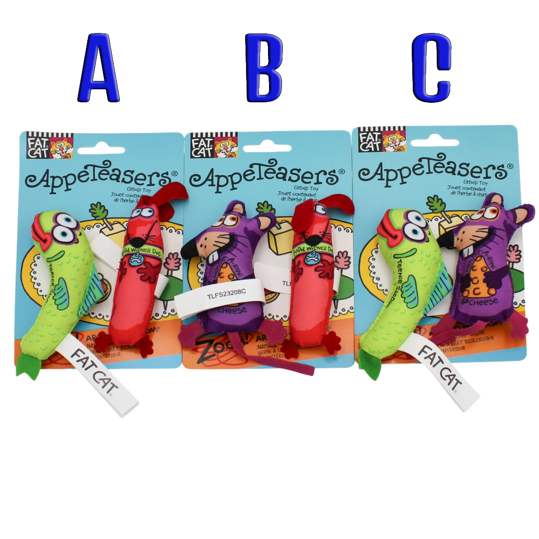 Fat Cat Appeteasers Catnip Cat Toy 2-Pack | Interactive Cat Toys Fat Cat