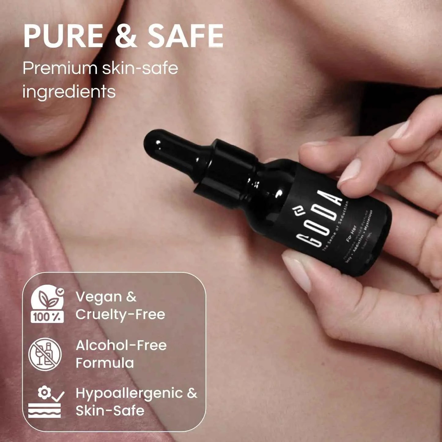 GODA Pheromones Perfume for Women – The Original Long-Lasting Fragrance | Jasmine & Rose | Vegan & Cruelty-Free | 15 ml