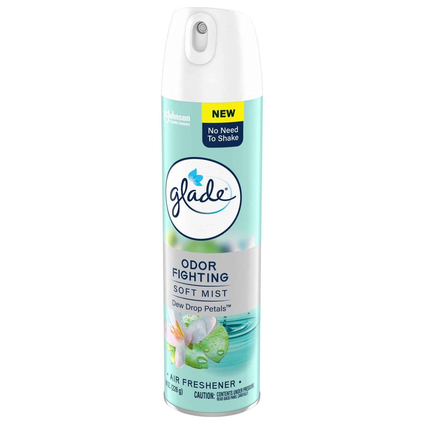 Glade Odor Fighting Soft Mist Air Freshener Room Spray, Dewdrop Petals, 8.0oz, 1pk