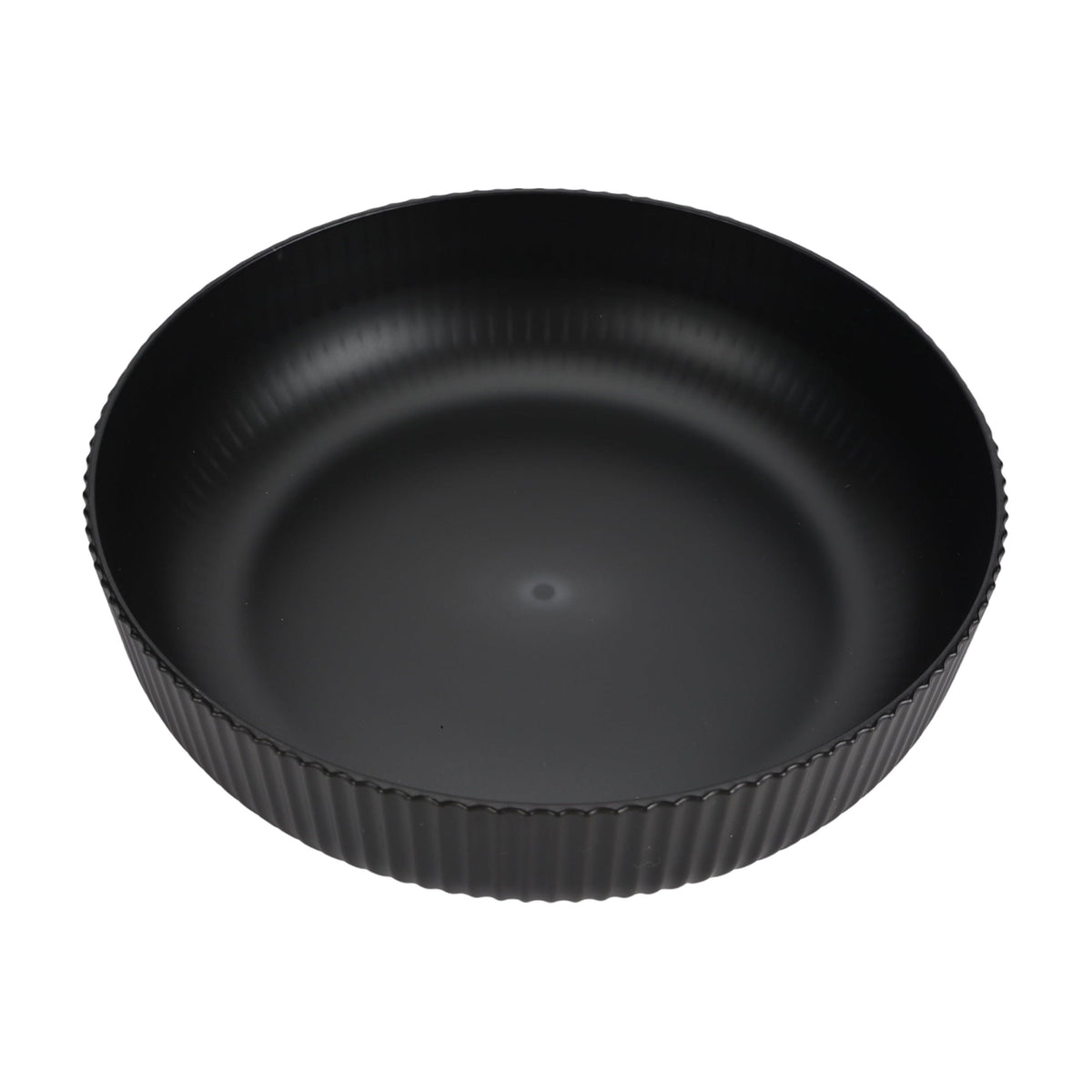 Mainstays Black Eco-Friendly Recycled Plastic Dinner Bowl – 43-Ounce – Durable & Reusable for Indoor & Outdoor Dining