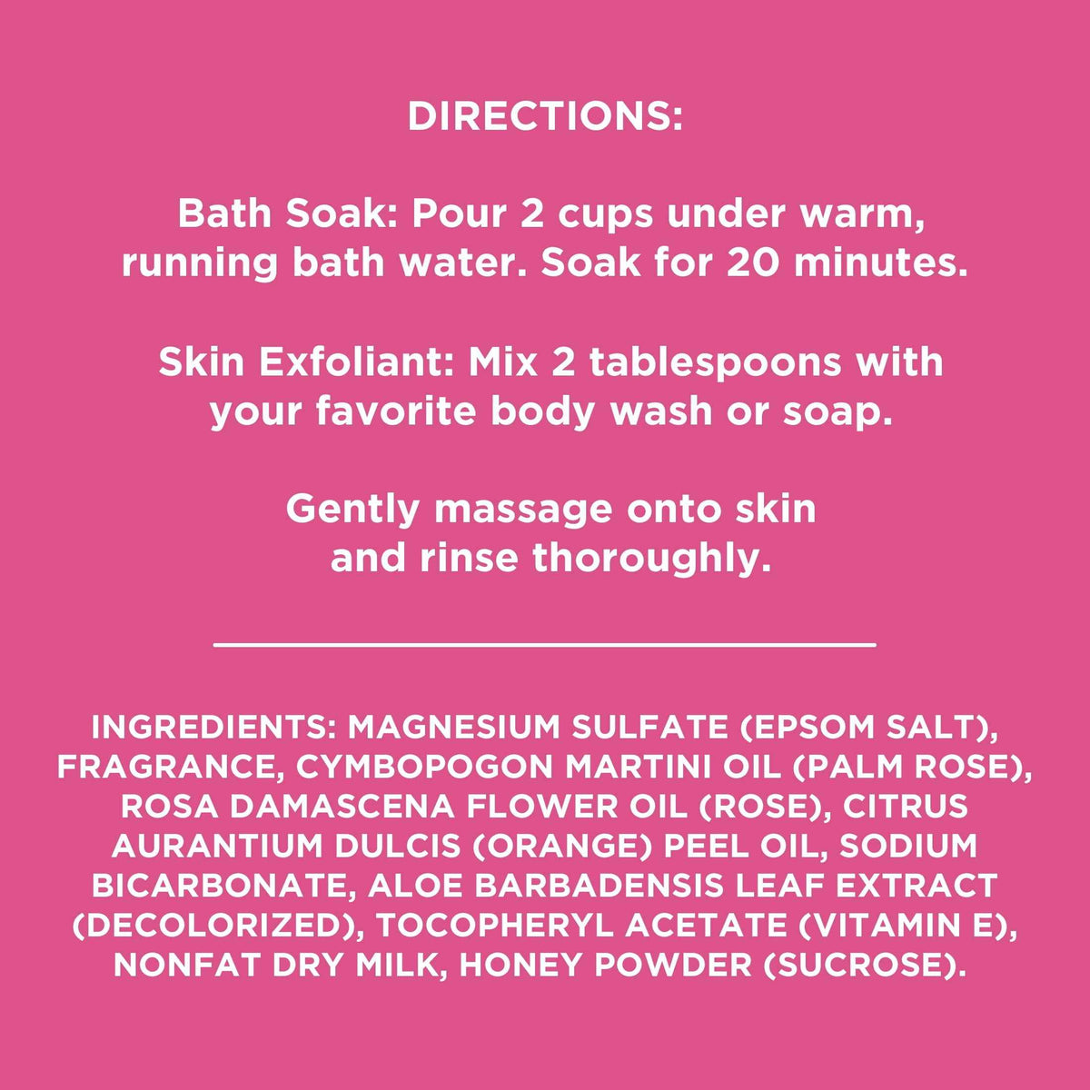 Equate Epsom Salt Bath Soak with Rose Oil & Milk Protein, 3 lb – Soft Skin & Relaxation