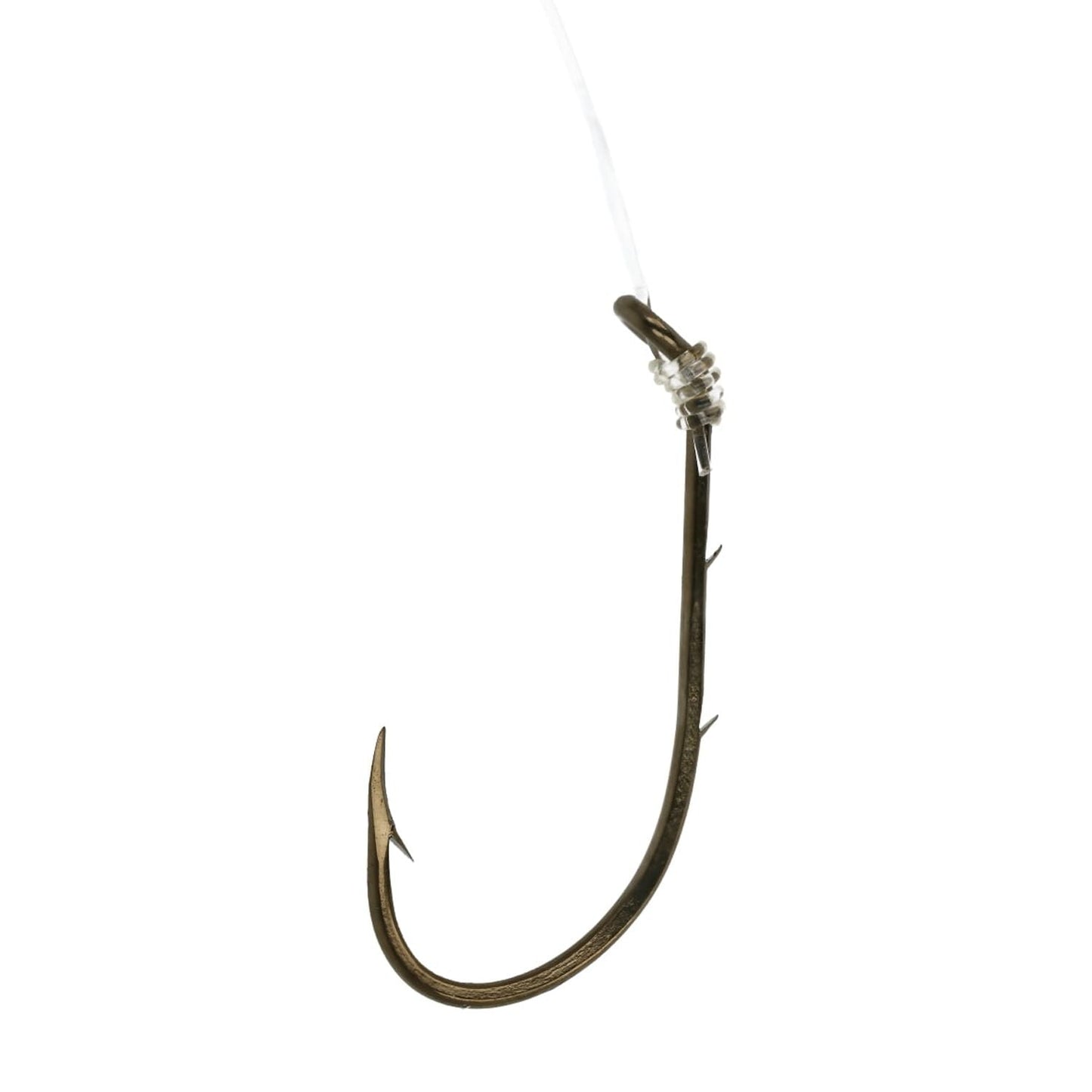 Eagle Claw 139H-2 Baitholder Snell Hook, Size 2, Bronze – Pre-Snelled Fishing Hook for Live & Natural Bait