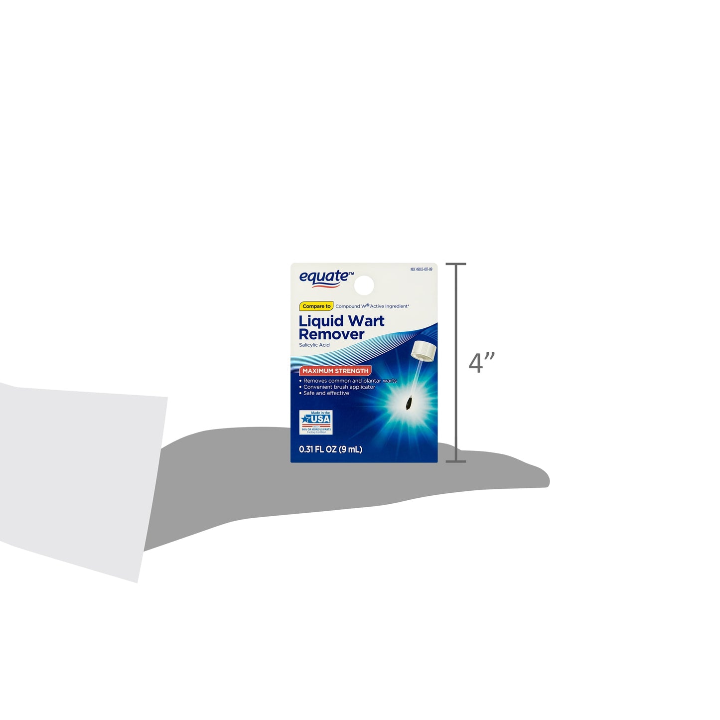 Equate Maximum Strength Liquid Wart Remover, 0.31 fl oz | Fast Treatment - MegoDeals