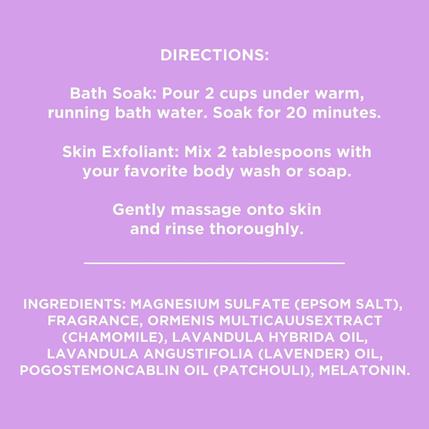 Equate Epsom Salt Bath Soak 3 lb – Melatonin for Sleep Support