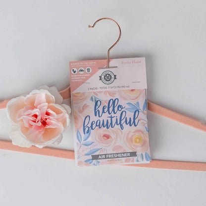 Sparkle City Scented Sachet 2 Pack – Hello Beautiful, Fruity Floral, Home & Closet Fragrance