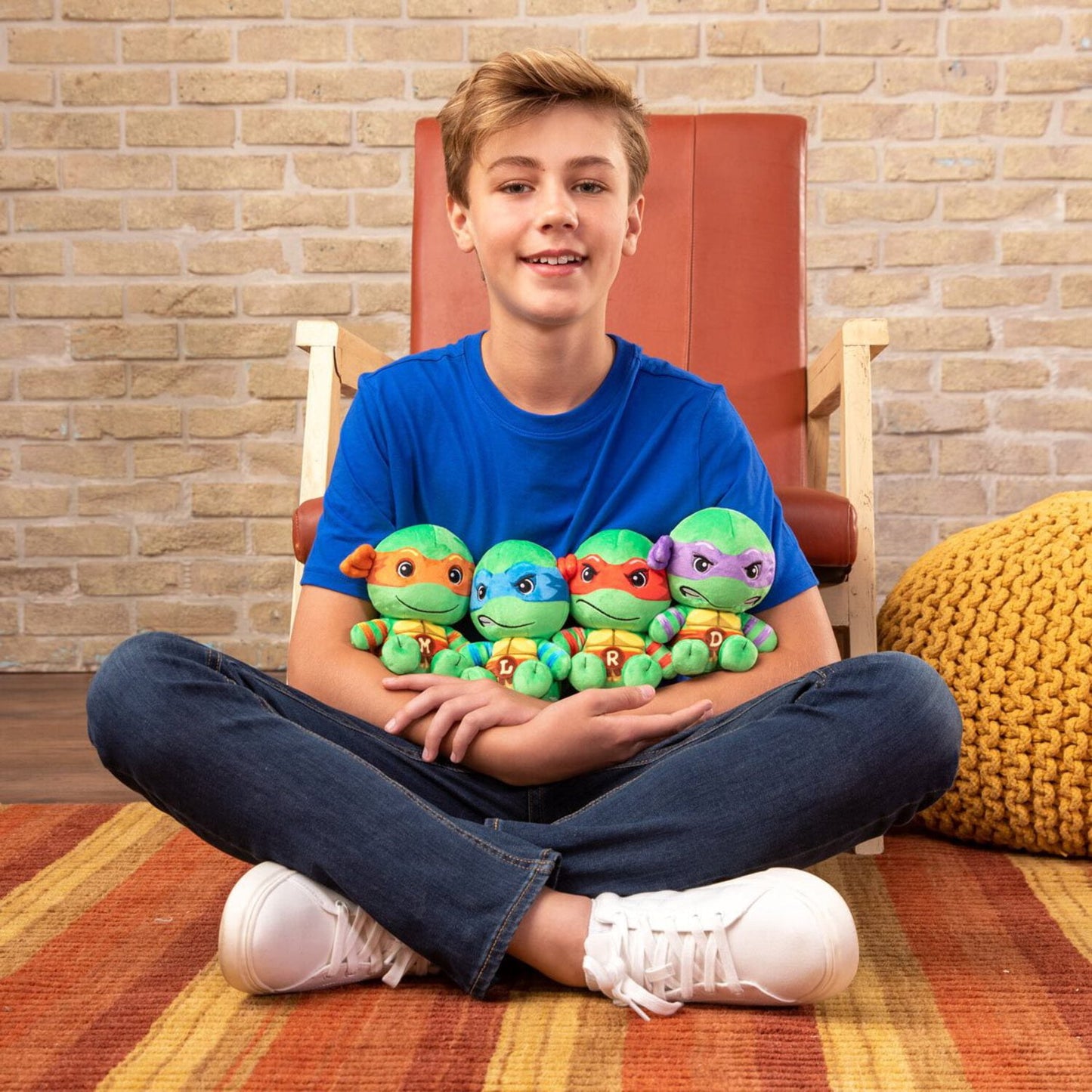 Club Mocchi TMNT Junior 6-Inch Plush | Teenage Mutant Ninja Turtles Michelangelo Leonardo Raphael Donatello TOMY