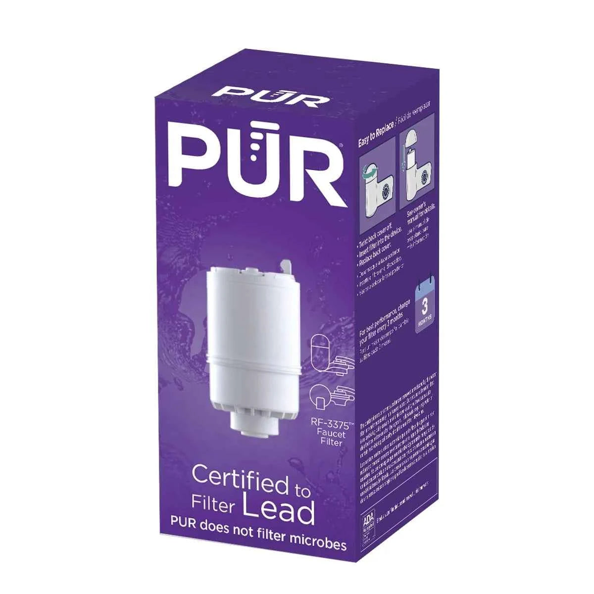 PUR RF3375 Faucet Mount Water Filter Replacement Cartridge – 1 Pack