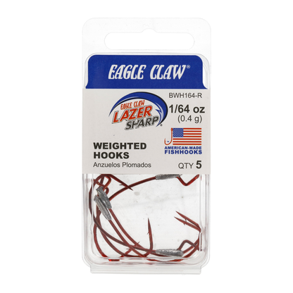 Eagle Claw Weighted Fishing Hook – Unpainted Eagle Claw