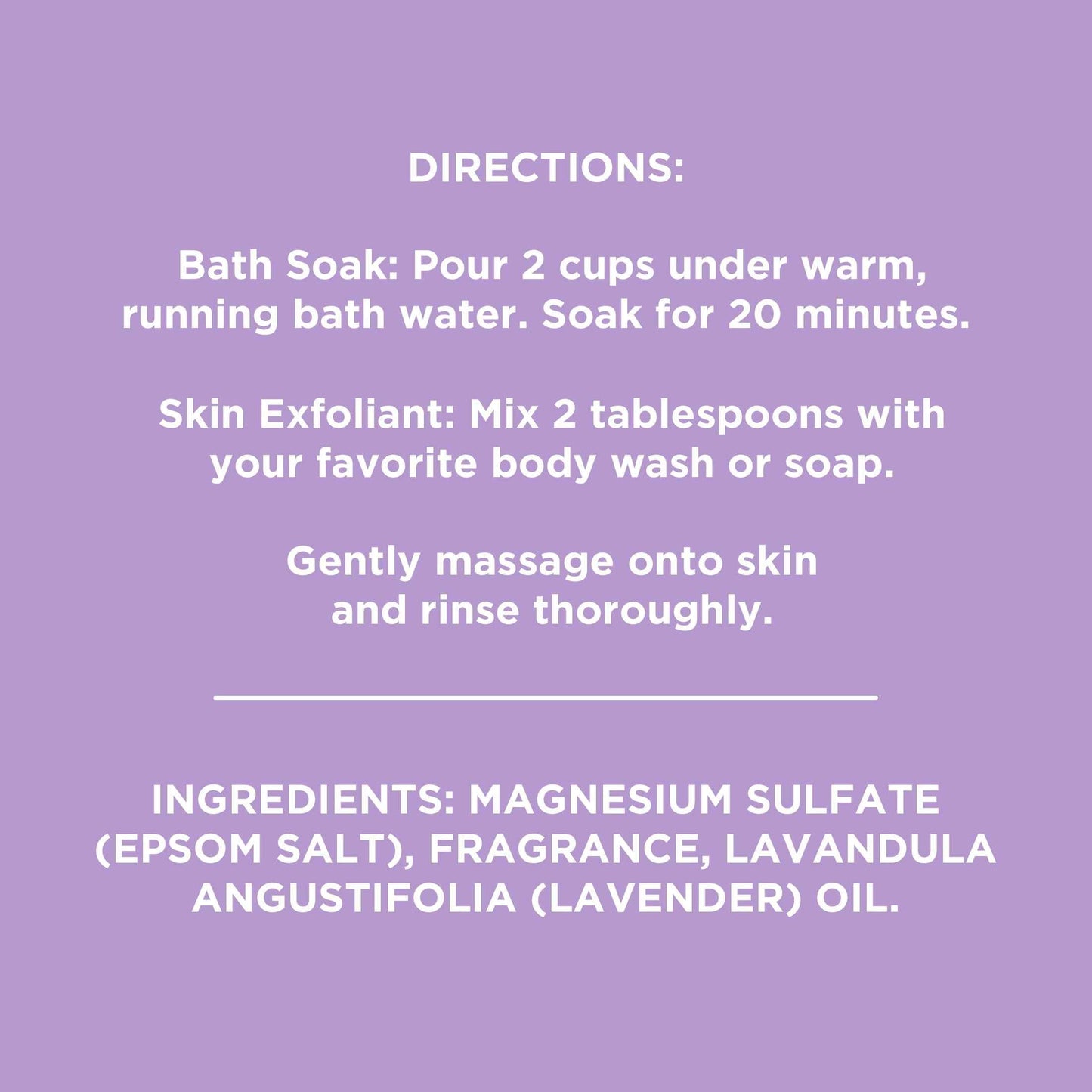 Equate Epsom Salt Bath Soak – Lavender, 3 lb | Calming Relaxation & Muscle Relief