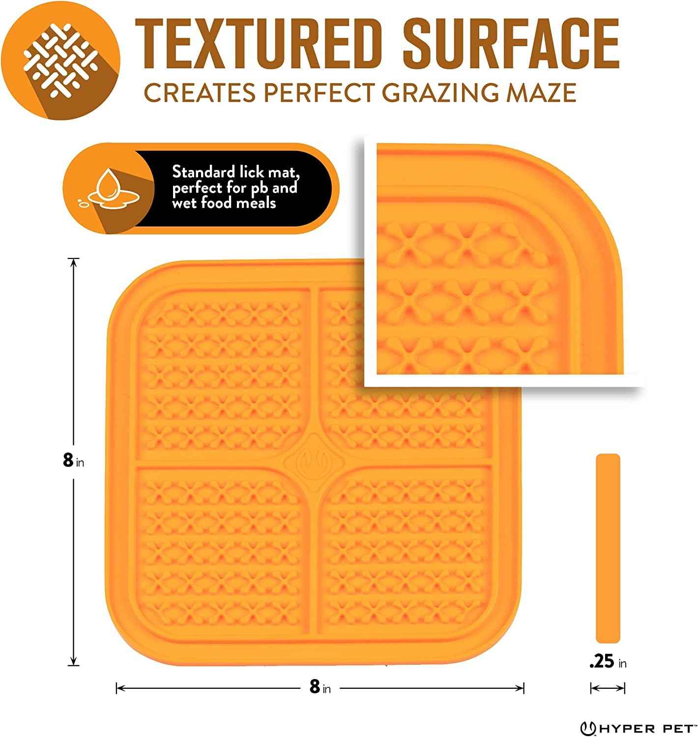 Hyper Pet IQ Treat Mat – Reward Lick Mat for Dogs & Cats (Slow Feeder & Enrichment)