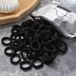 100Pcs Hair Bands for Children – Colorful Nylon Scrunchie Hair Ties, Elastic Hair Leagues for Girls