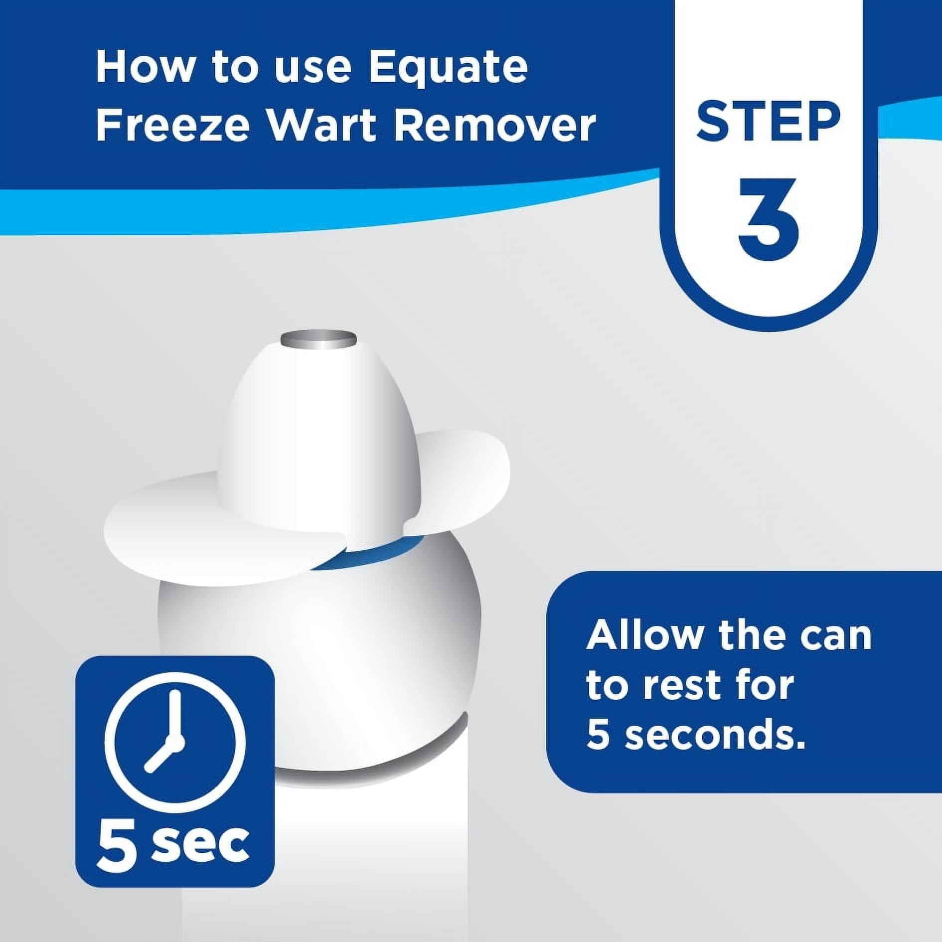 Equate Freeze Wart Remover, 1.6 fl oz – Precision Metal Tip for Common & Plantar Warts