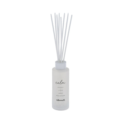 Allswell Calm Scented Reed Diffuser – Coconut · Citrus · Amber – 3 fl oz (90 mL) with 8 Reeds