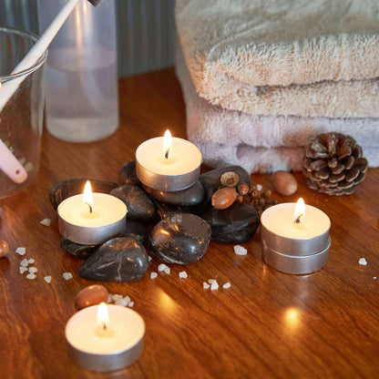 Mainstays White Unscented Indoor/Outdoor Oversized Tealight Candles – Long-Lasting & Versatile Ambiance