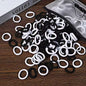 100Pcs Hair Bands for Children – Colorful Nylon Scrunchie Hair Ties, Elastic Hair Leagues for Girls