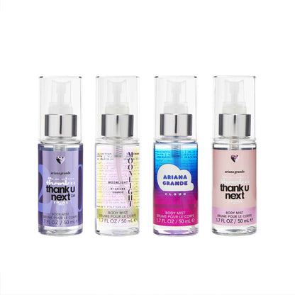 Ariana Grande 4PC Body Spray Coffret – 1.7 OZ (Thank U Next 2.0, Moonlight, Cloud, Thank U, Next)