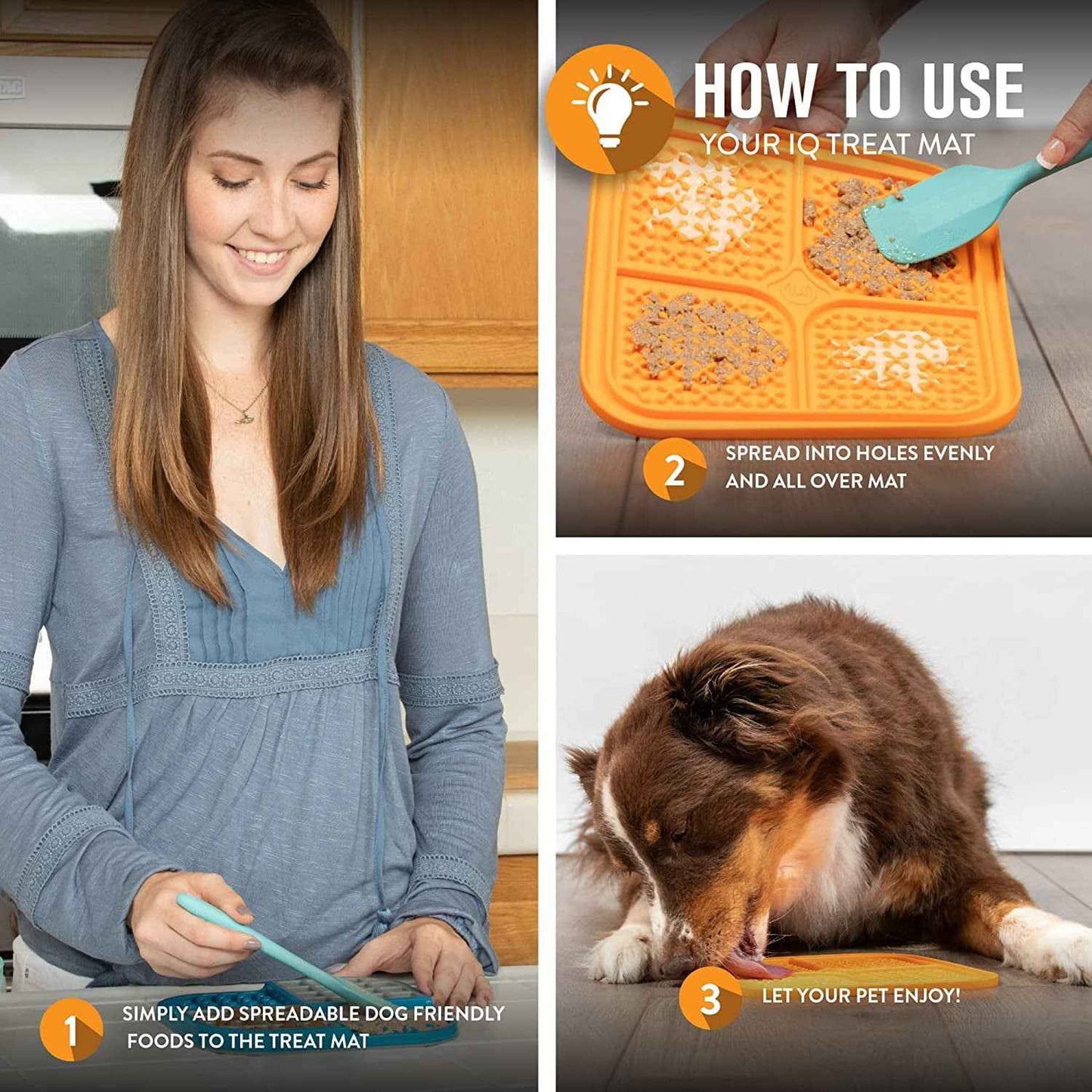 Hyper Pet IQ Treat Mat – Reward Lick Mat for Dogs & Cats (Slow Feeder & Enrichment)