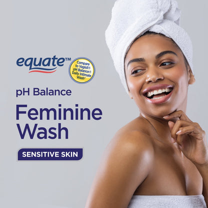 Equate pH Balance Feminine Wash for Sensitive Skin – 12 fl oz | Gentle Daily Cleanser for Intimate Care