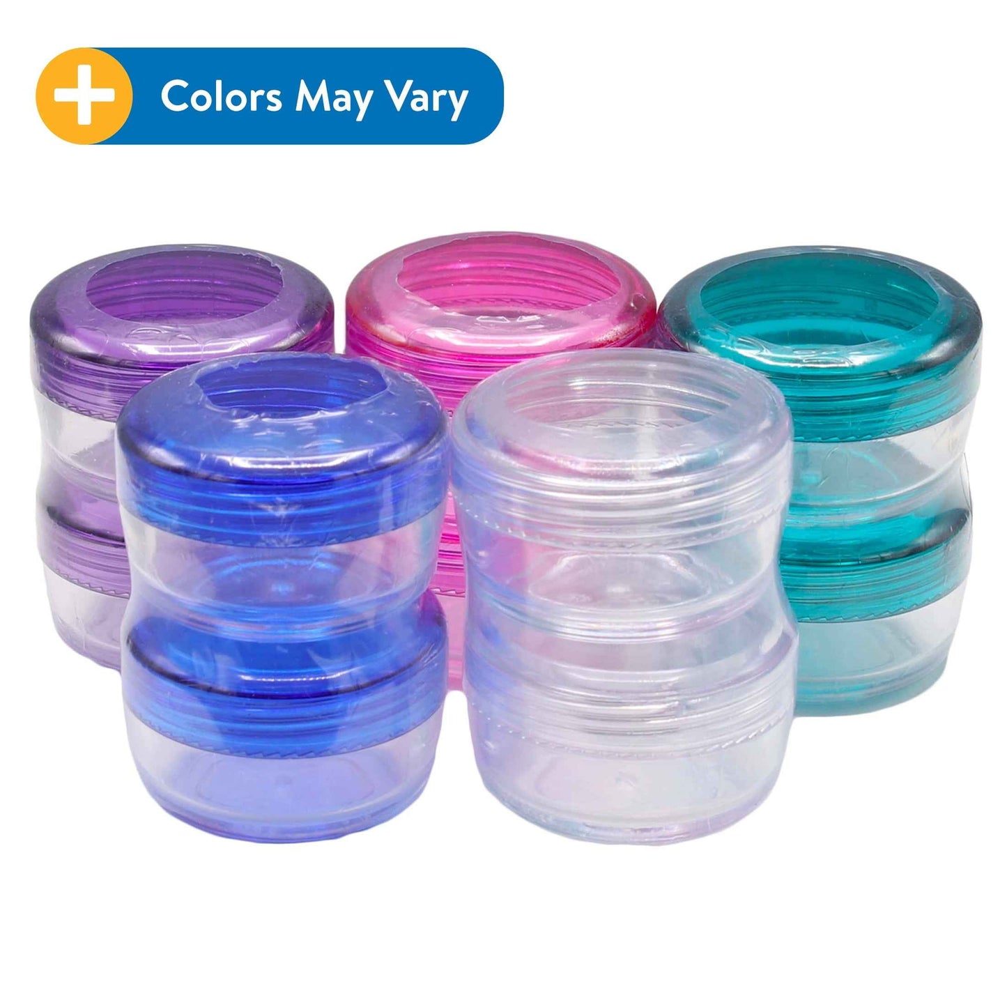 Equate Plastic Travel Jar – 1 oz Refillable Containers (2 Pack) – TSA Approved – Color May Vary