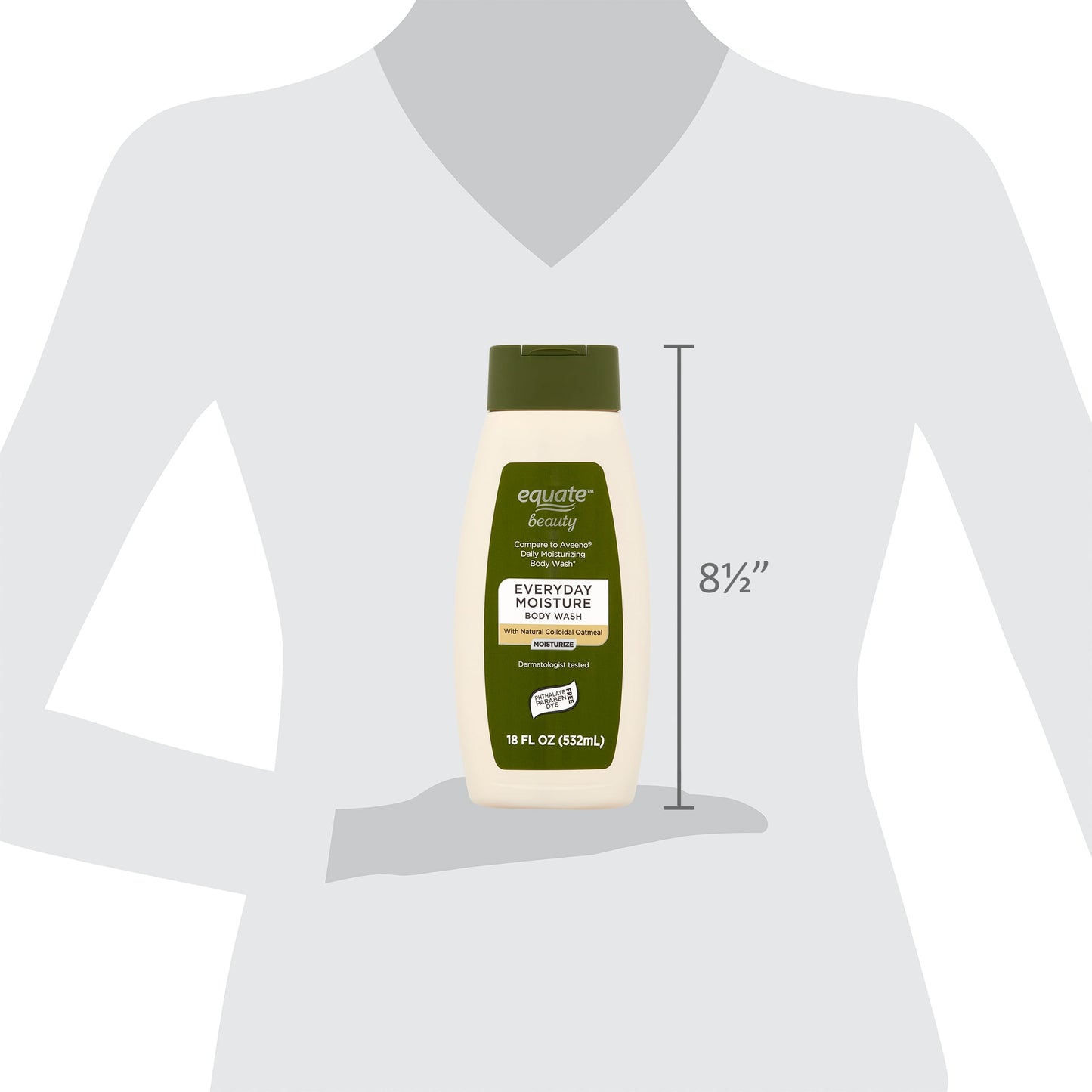 Equate Everyday Moisture Body Wash – 18 fl oz, Nourishing Daily Cleanser for Soft & Smooth Skin
