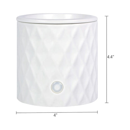 Mainstays Electric 18-Watt Diamond Ceramic Wax Melt Warmer – White