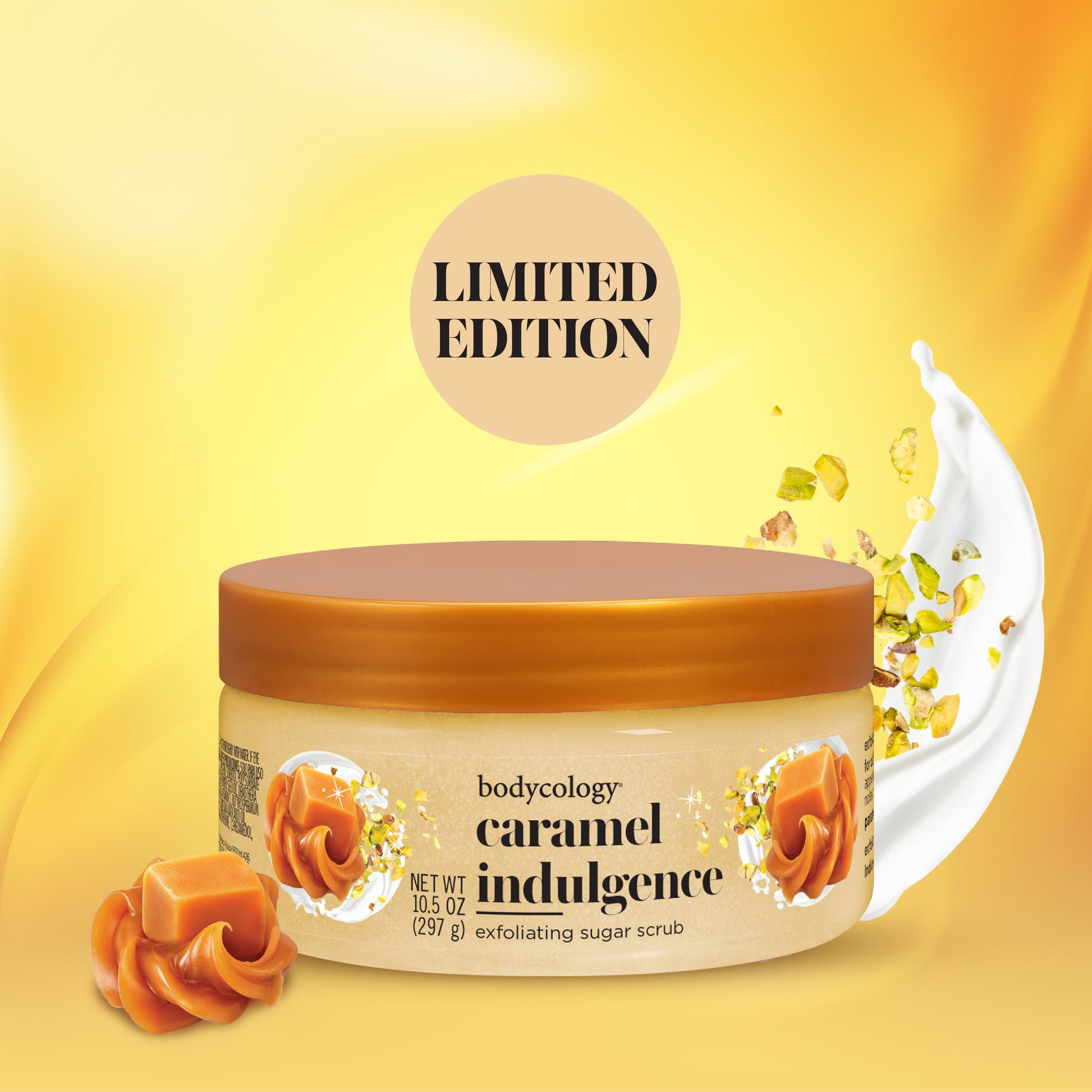 Bodycology Exfoliating Sugar Scrub – Caramel Indulgence, 10.5 oz Bodycology